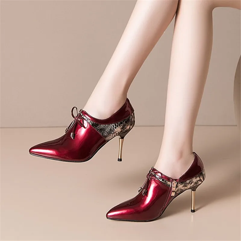 Женские туфли лодочки из натуральной кожи на шпильке размеры 34 43|Женские туфли| |