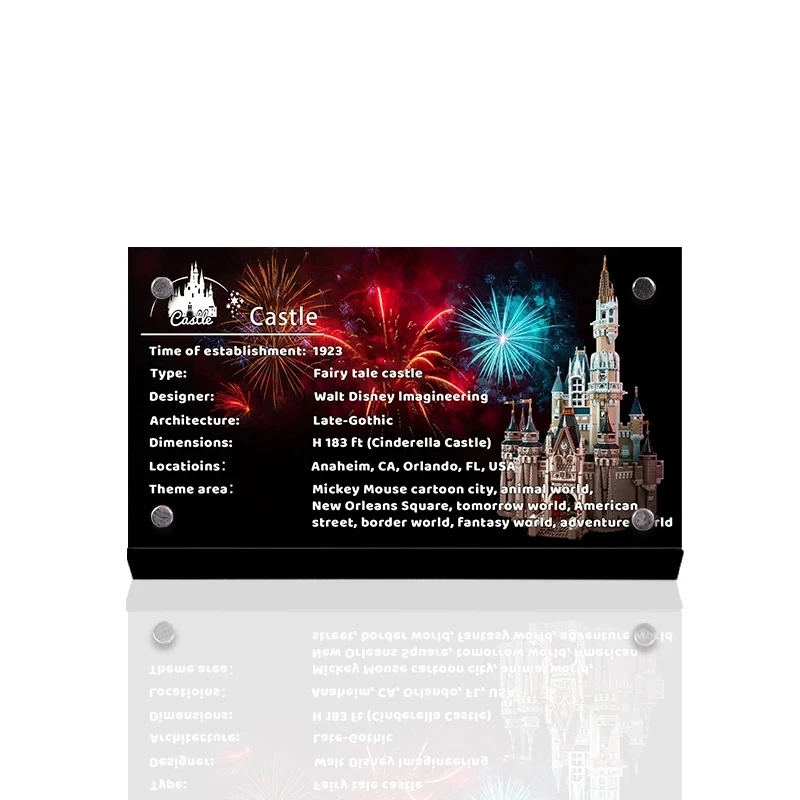 

The Acrylic Display Stand Brand For 71040 The Castle Model Architecture Diy Toys Building Blocks