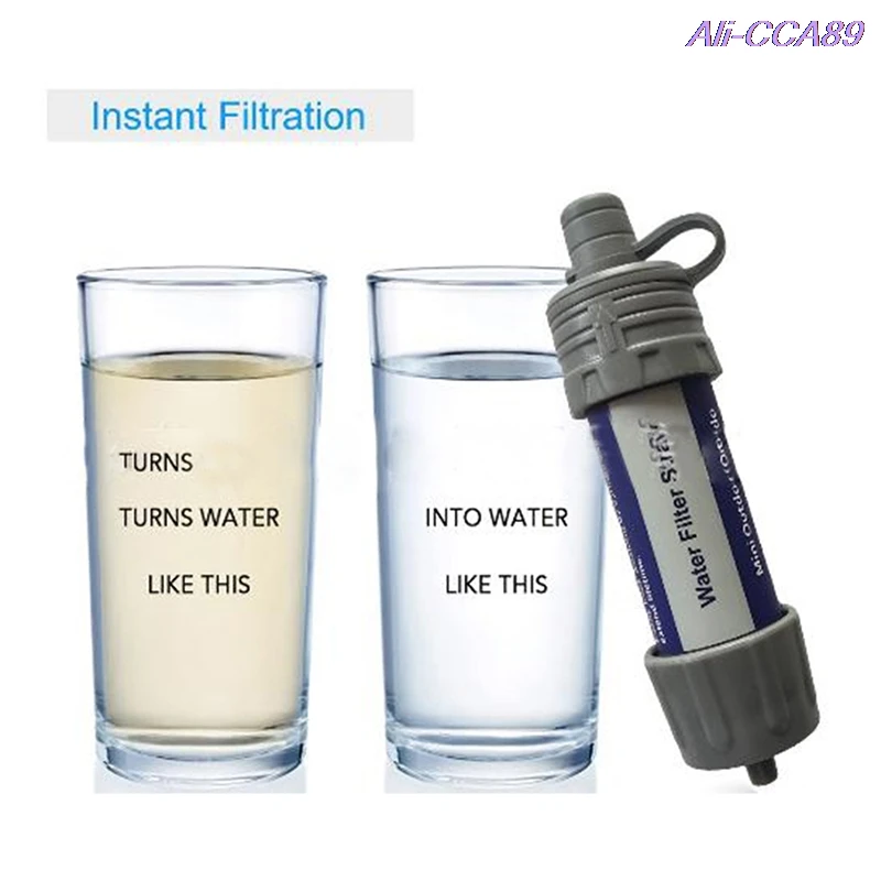 

Survival Water Filter Straw Personal Purifier Filtration Emergency Outdoor Gear