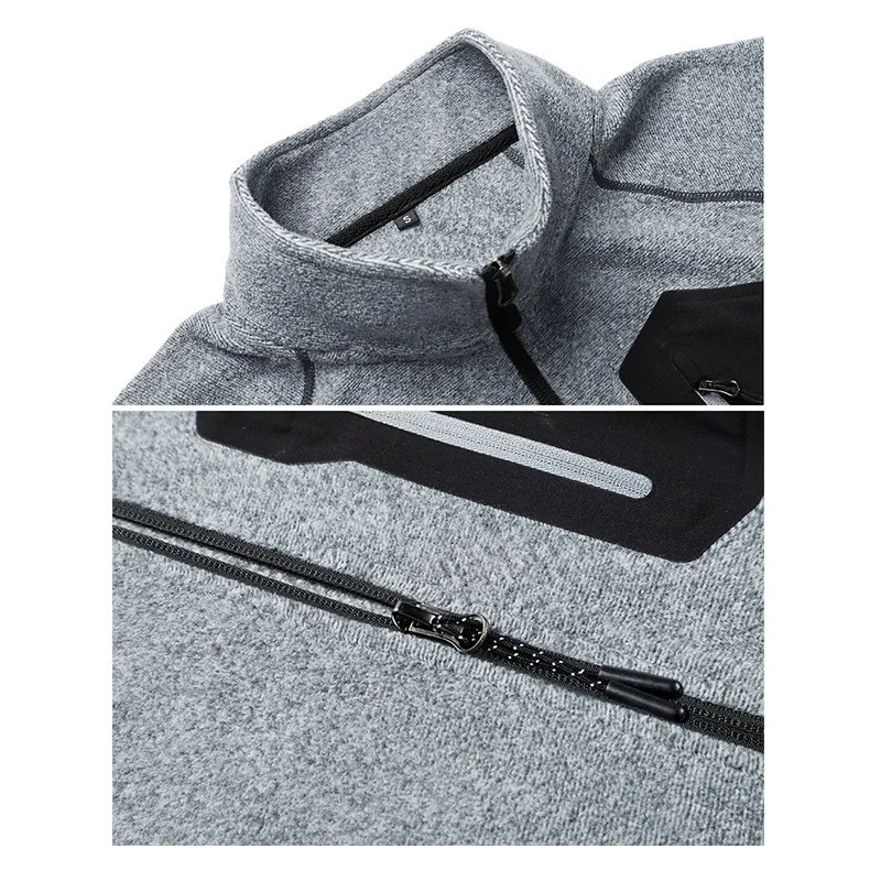 Мужская и Женская Спортивная тонкая куртка-кардиган теплая флисовая куртка для