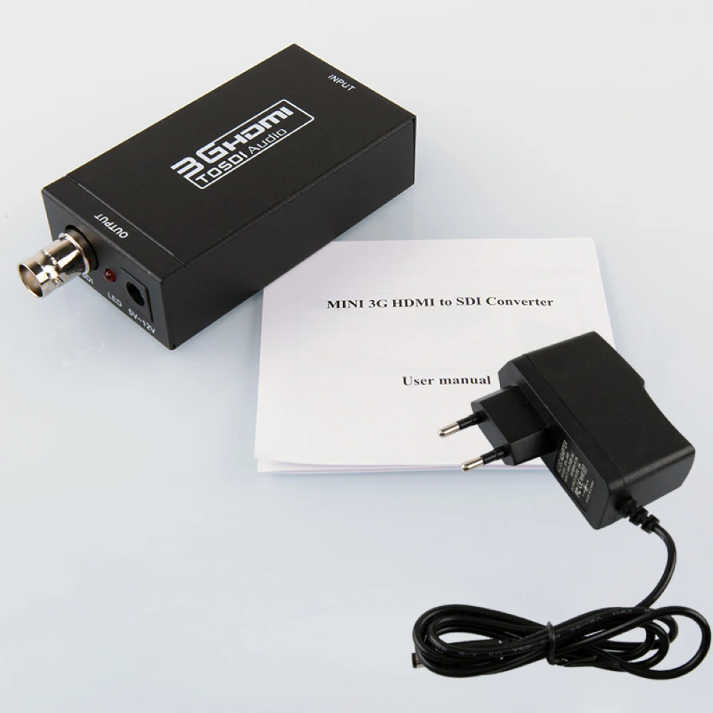 

Mini HD HDMI to 3G-SDI bnc video Converter SDI to HDMI Video Converter with Adapter BNC 1080P Converter Detection for Camera