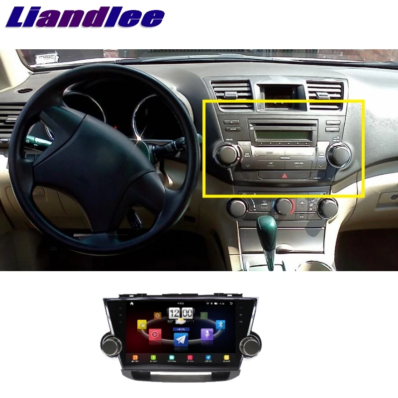 Для Toyota Highlander XU40 Kluger LiisLee Автомобильный мультимедийный ТВ DVD GPS аудио Hi-Fi Радио