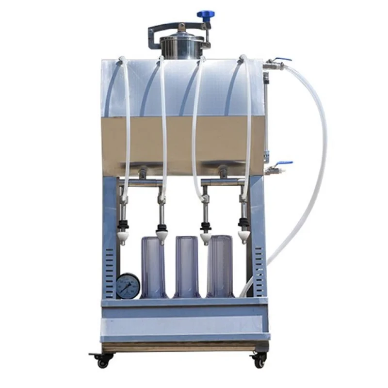 

Semi Automatic Table Top Quantitative Small Scale Single Head Plastic Bottle Filling Machinery Liquid Fillers With Pedal