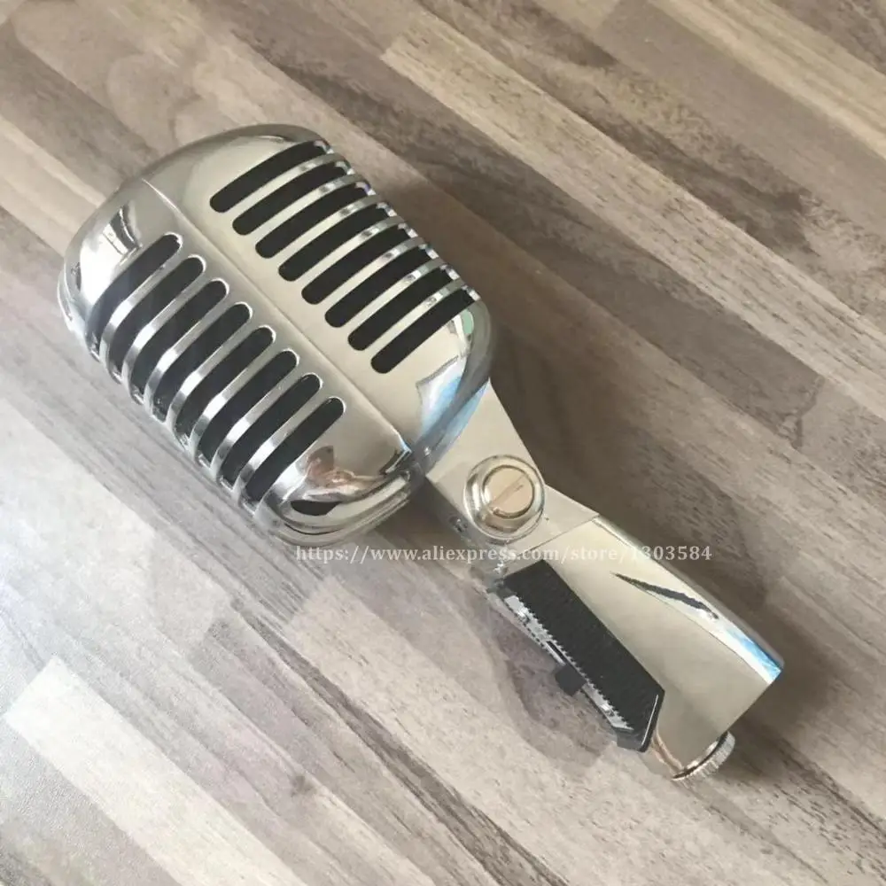 Металлический Профессиональный ретромикрофон 55 sh II Классический проводной