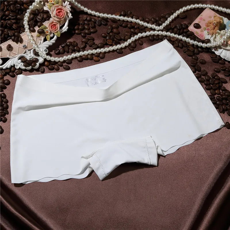 Новинка большие размеры шелковые бесшовные сексуальные дышащие защитные брюки