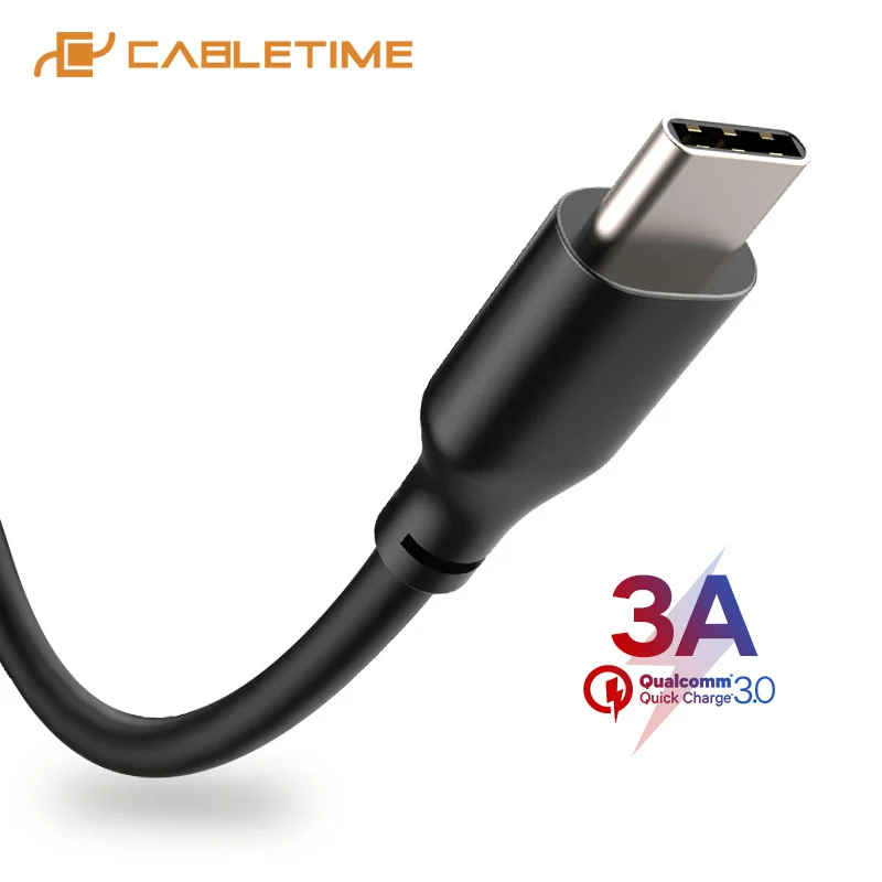 Кабель CABLETIME Type C 3A USB кабель для передачи данных быстрая зарядка телефона LG Huawei