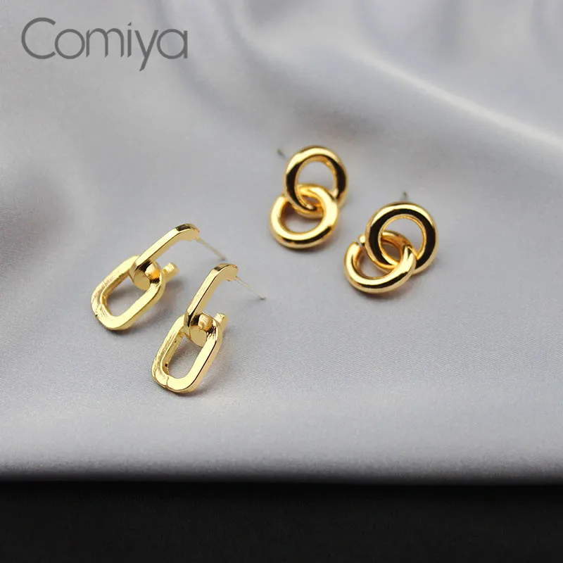 Висячие серьги Comiya золотого цвета цинковый сплав круглые подвески индийские