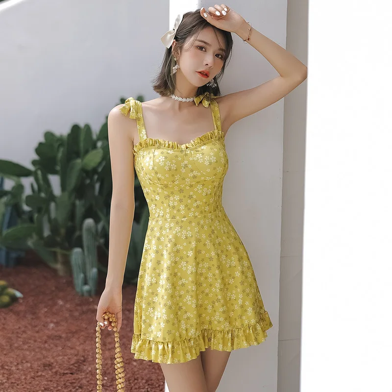 

May Women Beach 2021 Plus Size Swimsuit Push Up One Piece Swimwear Beachwear Female With Skirt Cover Hot Bathing Suit For Solid