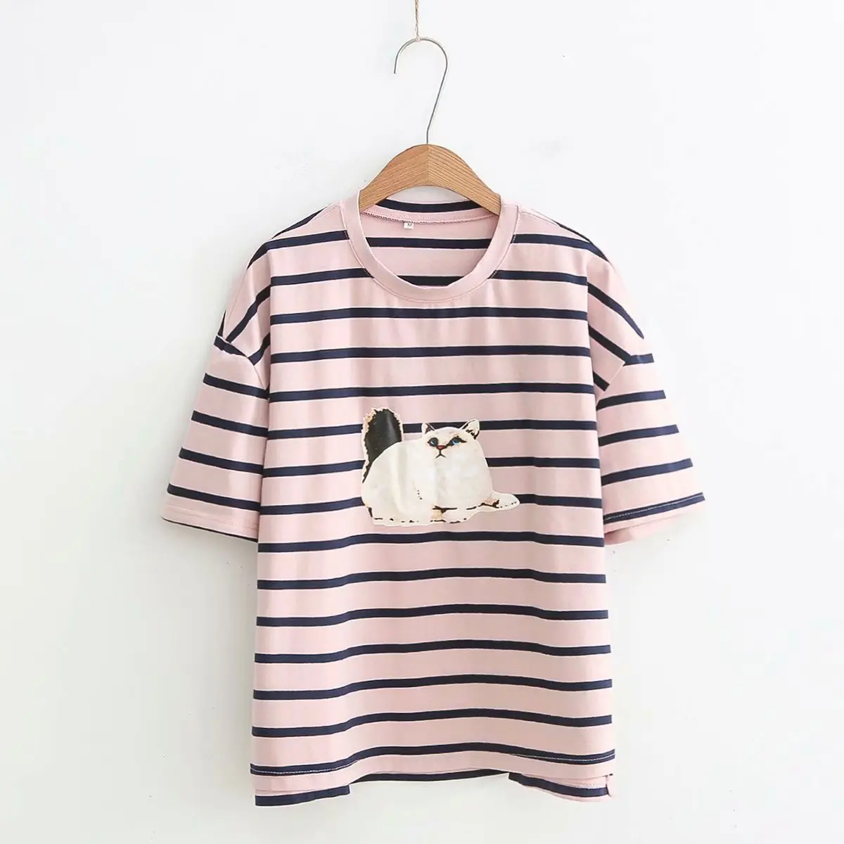 Новинка 2018 футболка с круглым вырезом и принтом коротким рукавом женская летняя