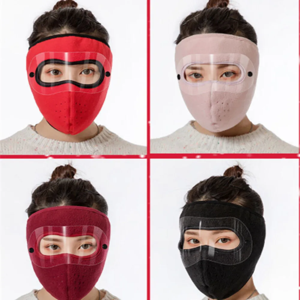 Зимняя Флисовая теплая маска для верховой езды мужская на все лицо головной убор