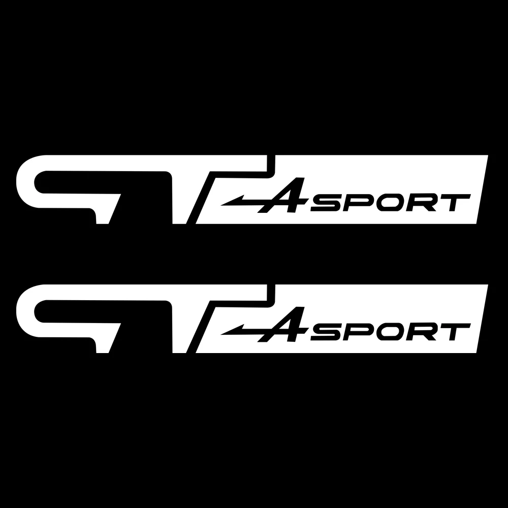 Виниловая наклейка GT Sport с эмблемой логотипом на боковой части автомобиля крыло