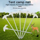 Колышки из нержавеющей стали для палатки, походный навес для пикника, рыбалки, заземления, крючка, аксессуары для палатки