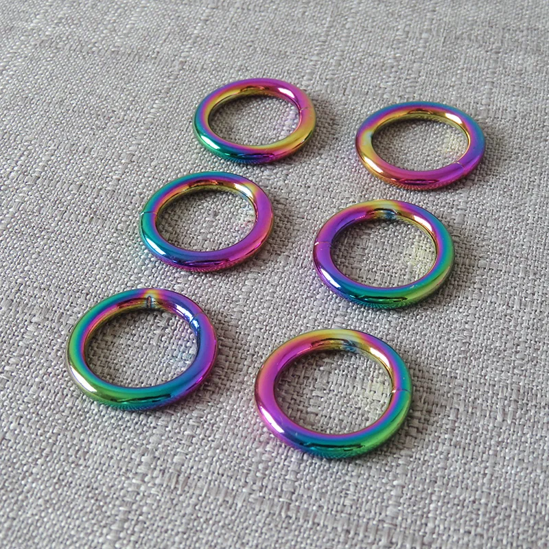 

10Pcs/Lot 20mm Plated Metal O Rings Clasp Buckle Belt Loop For Leather Bag Dog Pet Harness Collar Sewing Garment DIY Accessories