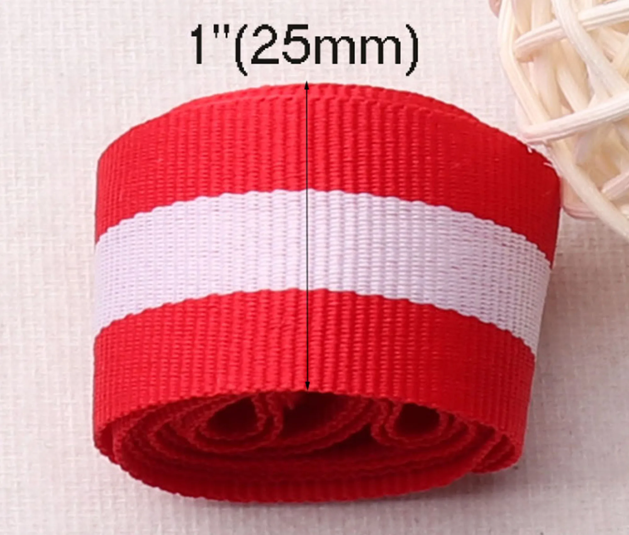 Мягкая лента в белую и красную полоску ремни сделай сам для одежды обуви сумок