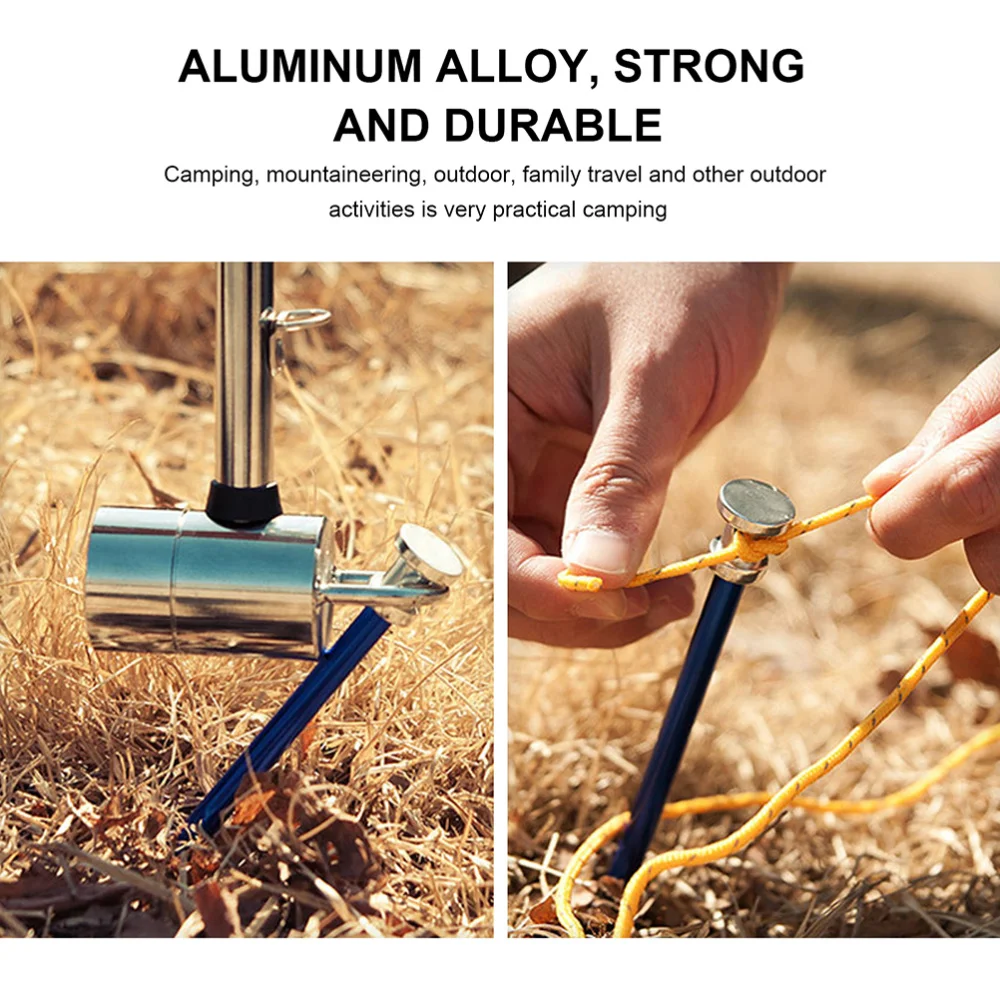 

2pcs Tent Pegs Aluminum Alloy Outdoor Camping Tent Stakes for Outdoor Camping