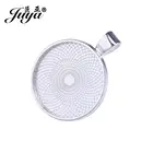 50 шт. двухсторонний кулон кабошон основа 2530 мм Высокое качество покрытые безели пустые трайза ожерелья брелки Diy Изготовление ювелирных изделий