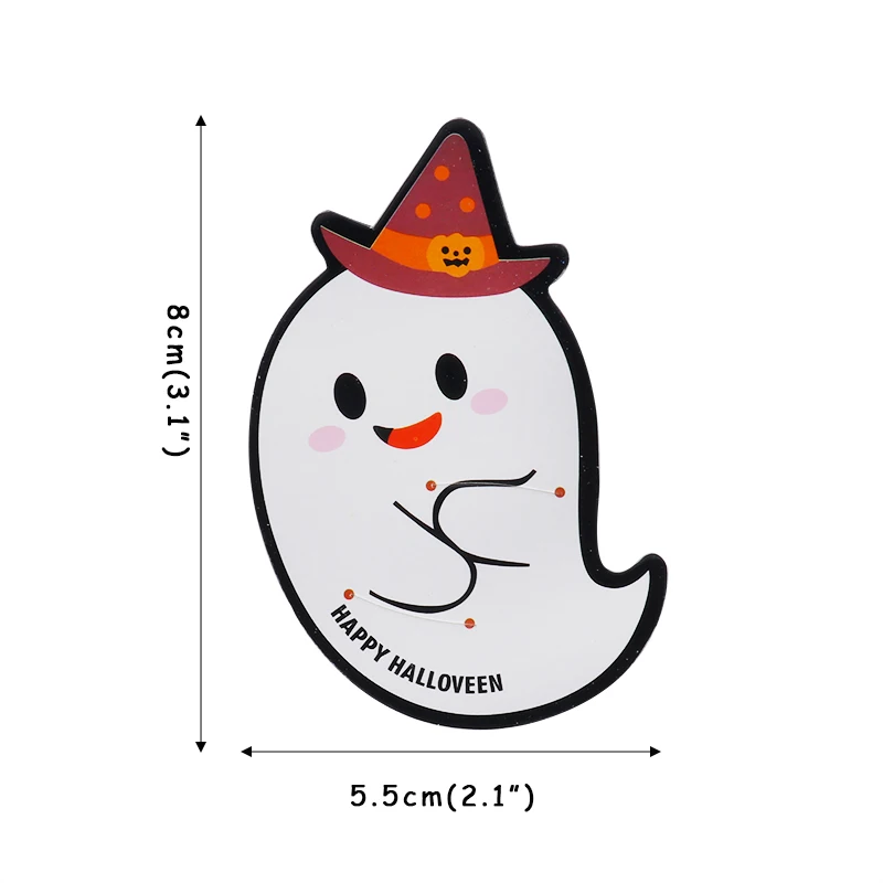 50 шт. DIY подарок на Хэллоуин конфеты украшения бумажные карты милый призрак тыква