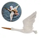 Плюшевые игрушки в виде лебедя, мягкие игрушки-животные, куклы для сна, реквизит для фотосъемки, мягкая игрушка для детей, подарок для девочек, украшение для дома