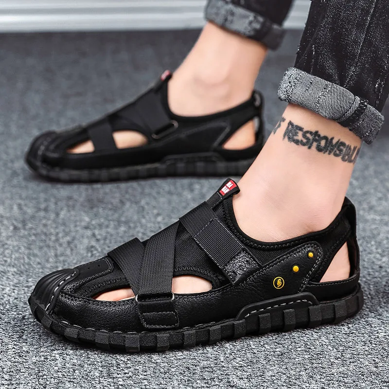 

Sandalet Erkek Summer Sandals Men Sandalias Hombre Verano Mens Casual Sandalia Masculina Beach Roman Shoes Sport