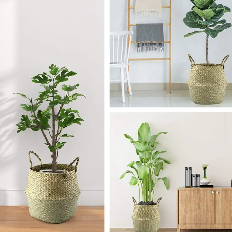 Корзина для живота из натуральных морских водорослей складной горшок 31 см