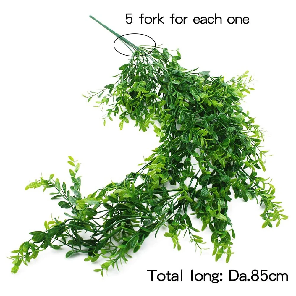 

2pcs Artificial Plant Vines Wall Hanging Simulation Rattan Leaves Branches Green Plant Ivy Leaf DIY Garden Home Decoration