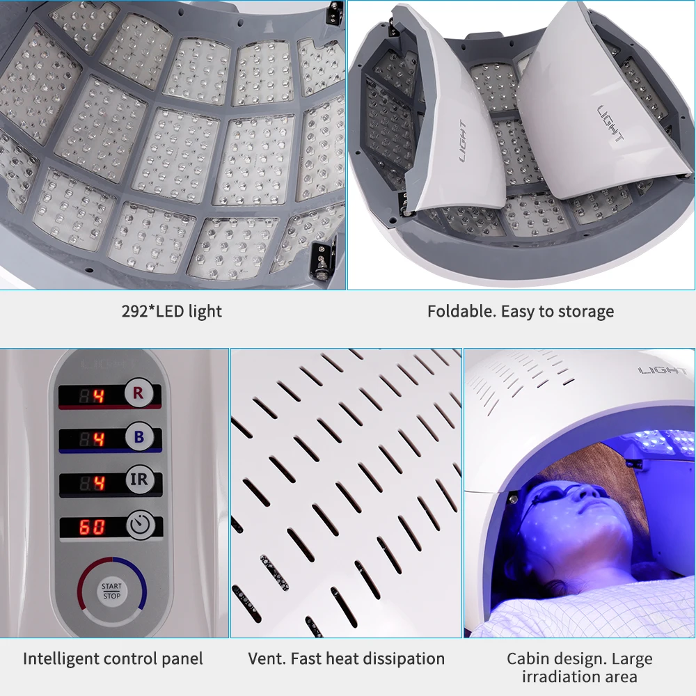 PDT светодиодный косметический маска для лица светильник Фотон терапия машина