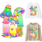 Термонаклейки для одежды, термоклейкие, из ПВХ, заплатки в виде гриба