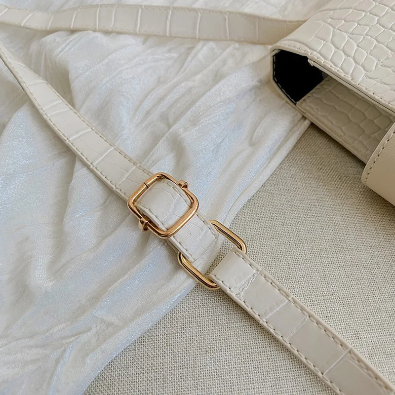 

Alligator Patter Shoulder Bag Versatile Bucket Bag High Quality Messenger Bags Korean Version Women Bag PU Leather Crossbody Bag