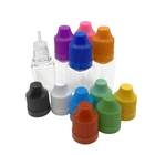 Пустые пластиковые бутылочки-капельницы 10 мл, 50 шт., с защитой от детей и длинным наконечником