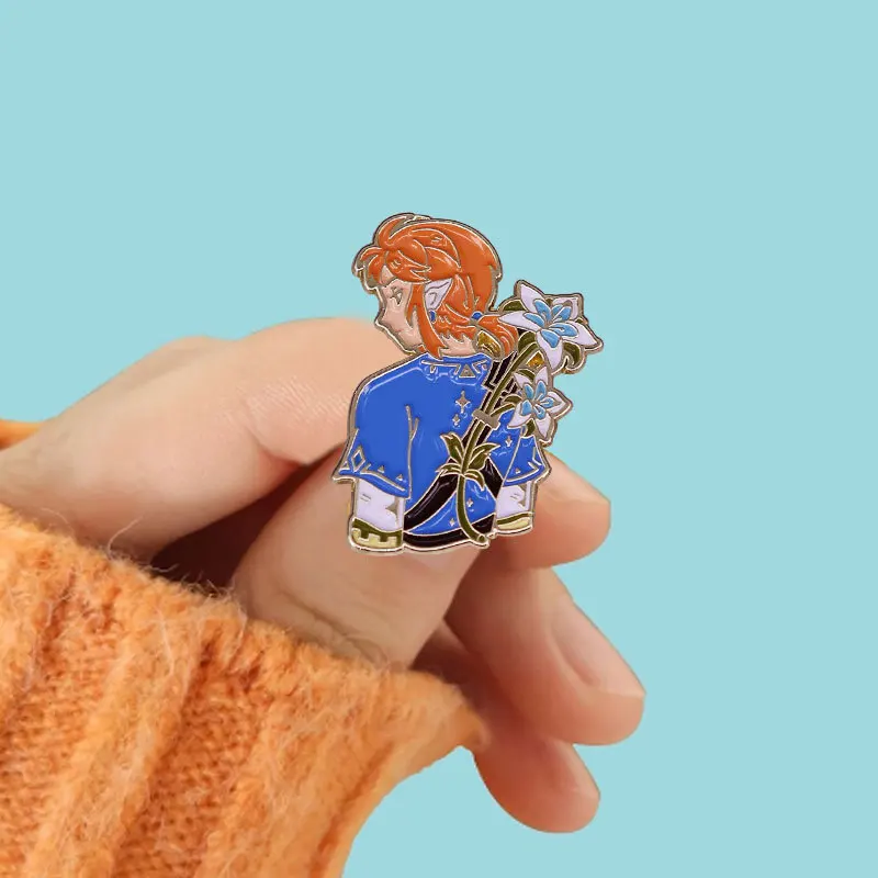 

Hot Game The Legend of Zeldas Brooch Breath of the Wild Link Adventure Enamel Pin for Fans Gift