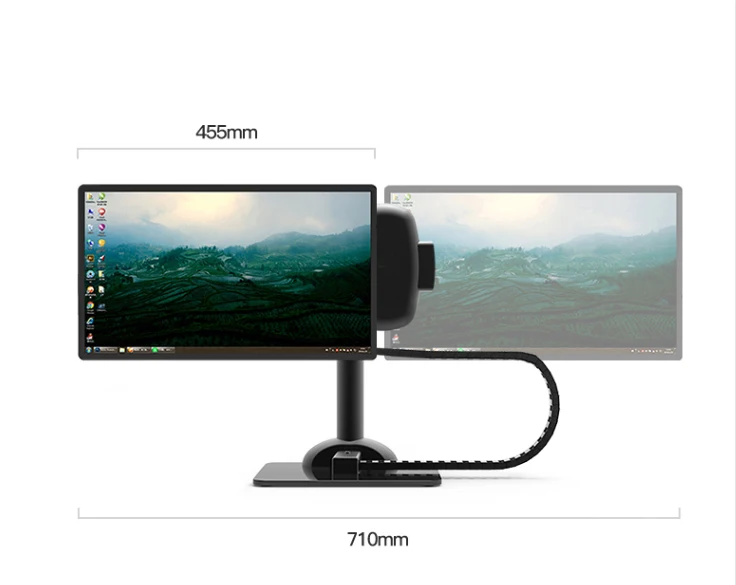 Вращающаяся рама монитора PC Dock Автоматическая подъемная компьютерная подставка для защиты глаз шейного позвонка настольное крепление