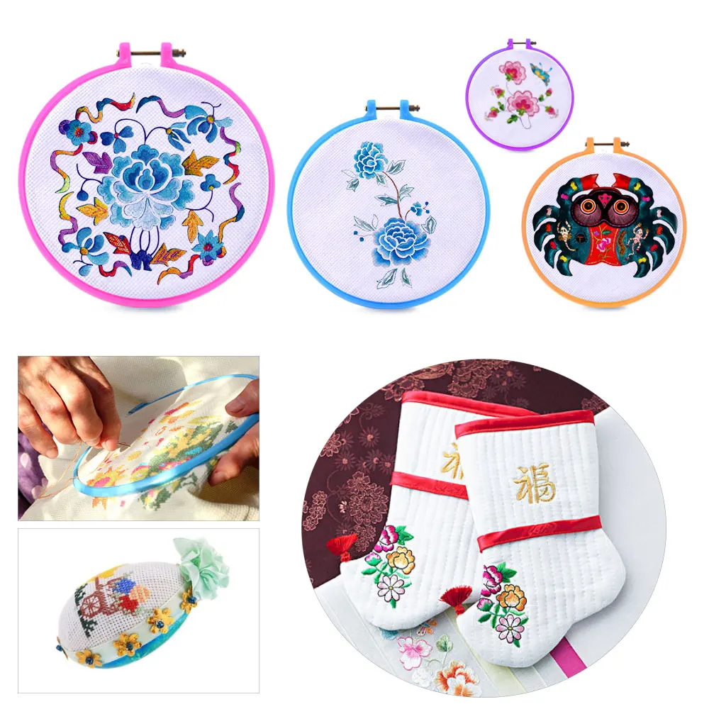 4 шт DIY Алмазная вышивка Пластик инструмент виде незаполненного круга задний фон