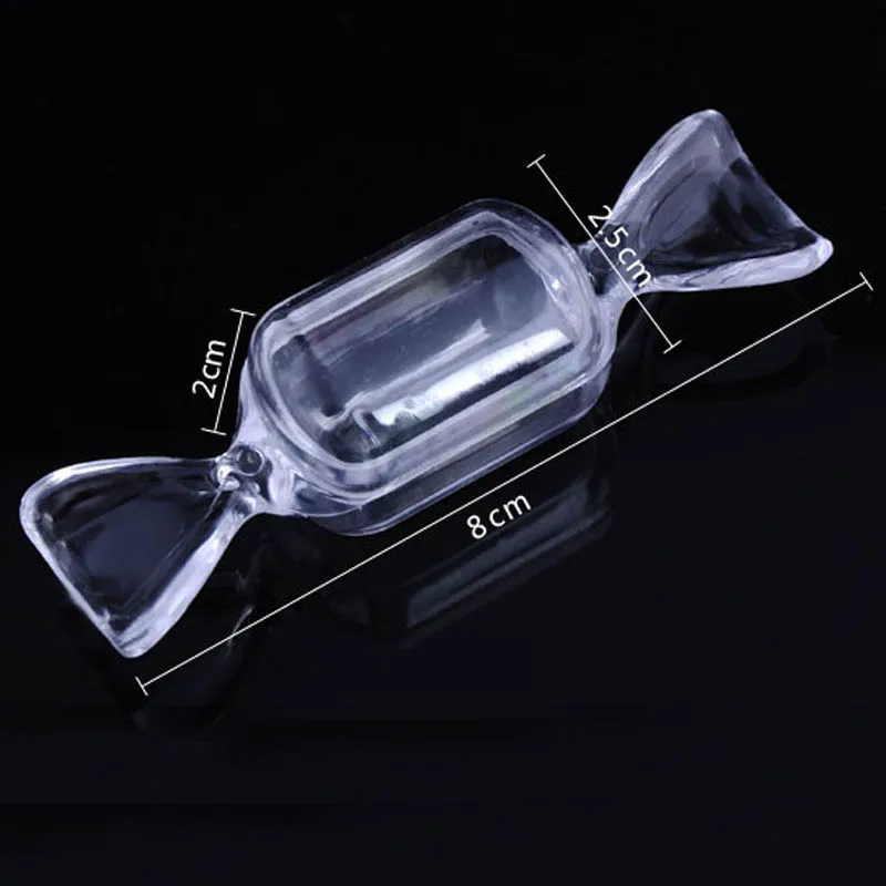 5 шт. прозрачные пластиковые коробки для хранения в форме конфет|Коробки и ящики