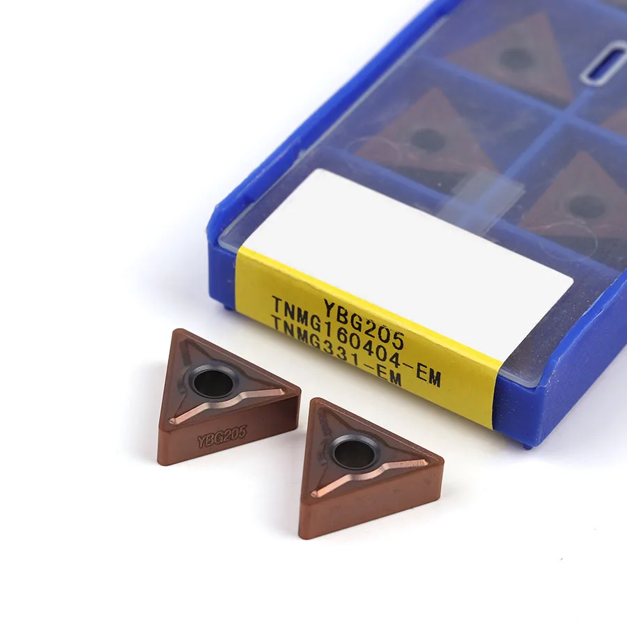 

TNMG160404 EM YBG205 TNMG160408-EM YBG205 Carbide Insert CNC Metal Lathe Cutting Blade External Turning Tool,For Stainless Steel