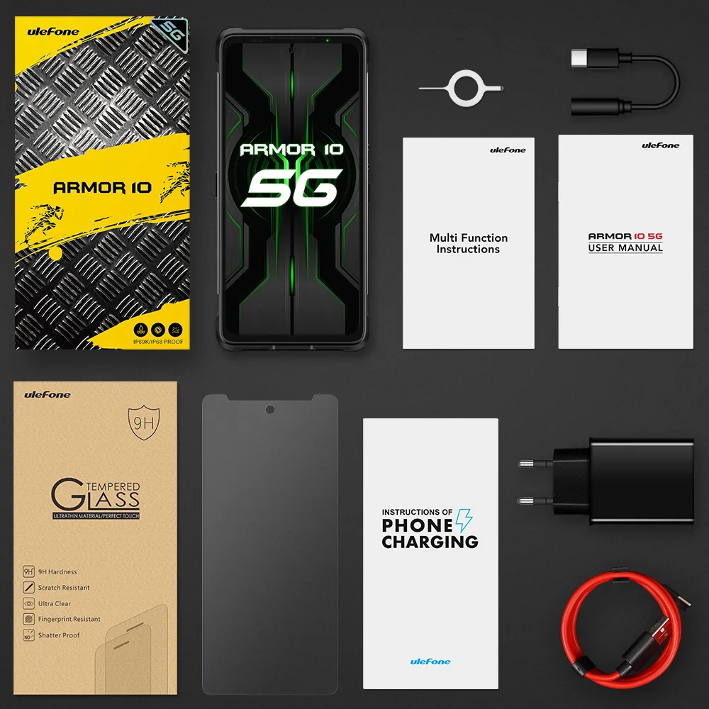 Ulefone Armor 10 5G IP68 IP69K Водонепроницаемый прочный смартфон 6 67 inch 8 ГБ 128 64MP Камера NFC