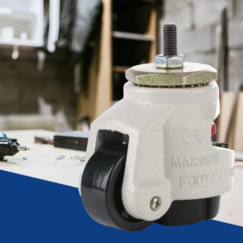 Колесо для тележки 4 шт. сверхмощный ролик с регулировкой уровня резьбовой