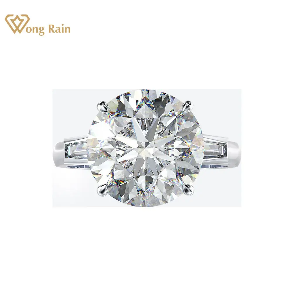 Wong Rain Классические 100% 925 пробы Серебряное цитриновое розовое сапфировое