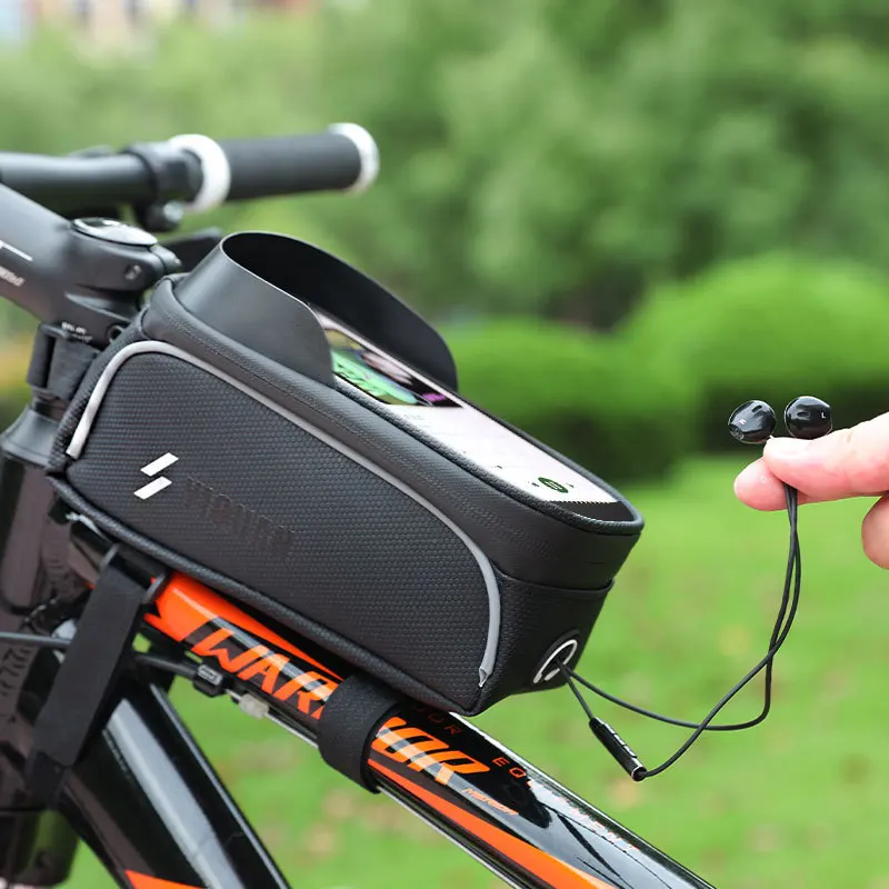 

Bicycle Bag 6.0-7.2 Inch Phone Bag Waterproof Front Frame Cycling Bag Sensitive Touch Screen MTB Road Bike Bag