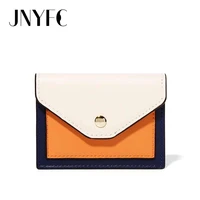 11x8 3cm small mini wallets for women white green orange panelled coin purses fashion female card holder bag
