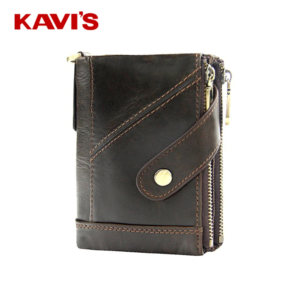 

100% Genuine Leather Rfid Wallet Men Crazy Horse Wallets Coin Purse Short Male Money Bag Mini Walet High Quality 2021 new