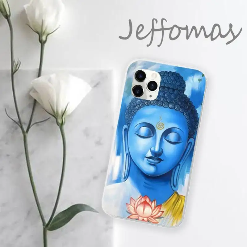 

gautama buddha Phone Case Transparent for iPhone 11 12 mini pro XS MAX 8 7 6 6S Plus X 5S SE 2020 XR