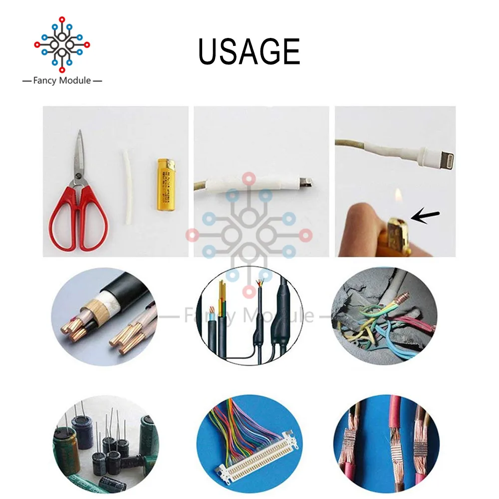 Комплект термоусадочных трубок 530 шт. термоусадочные полиолефиновые