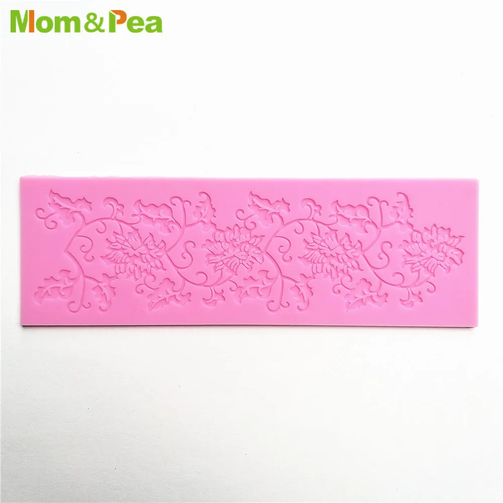 

KCL558 Vine Lace Pad Silicone Mold Sugar Paste Fondant Cake Decoration 3D Mould