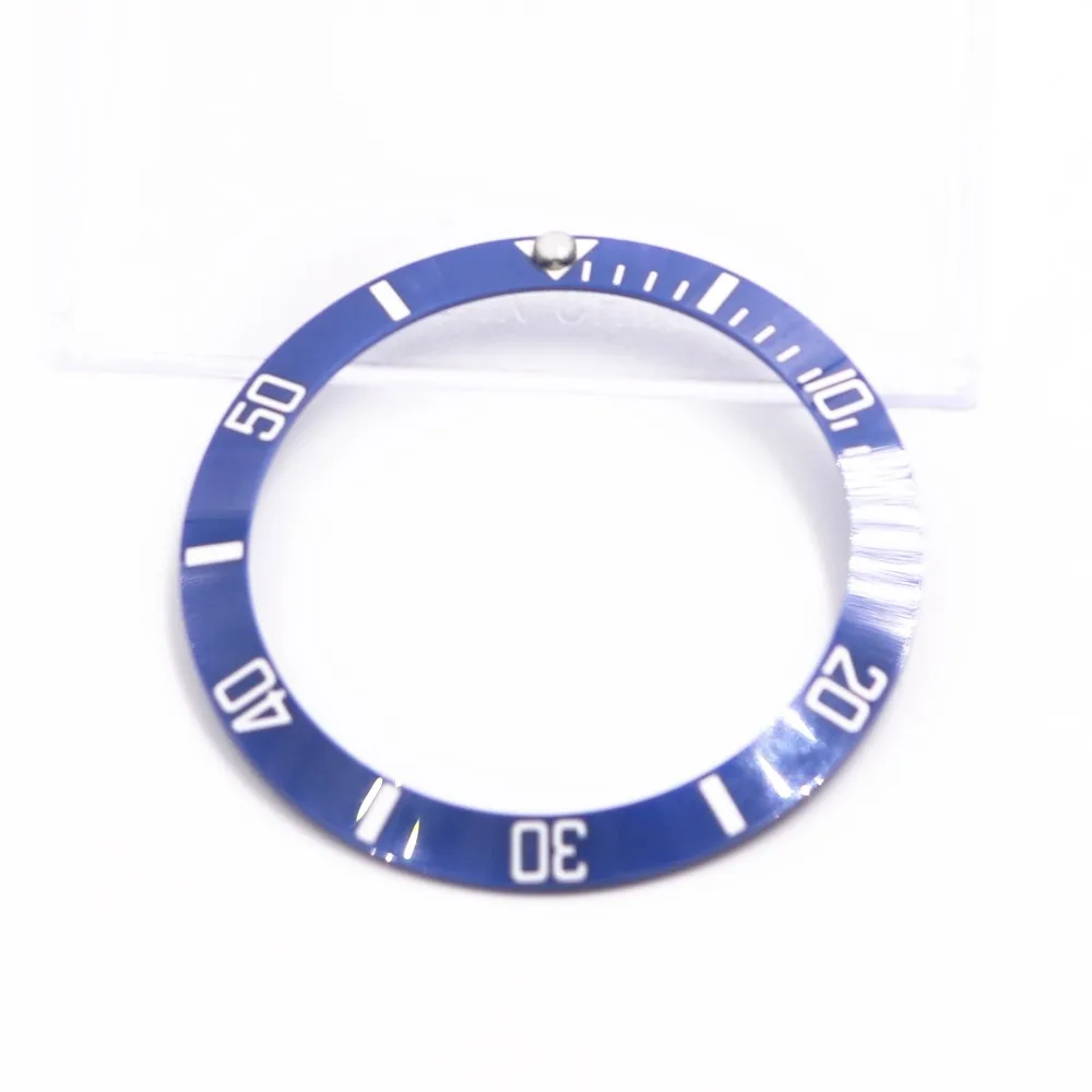 

CARLYWET Replacement Blue With White Writings Ceramic Watch Bezel 38mm Insert made for Rolex Submariner GMT 40mm 116610 LN