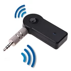 Bluetooth-совместимый автомобильный комплект 5,0, разъем 3,5 мм, AUX, гарнитура громкой связи, музыкальный аудиоресивер, адаптер, автомобильный наушник, динамик, беспроводной адаптер