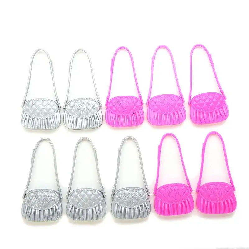 

10 Pcs/lot Babydoll Shoulder Bags for Kids Toy Cute Dolls Accessories Bag Shaped Kids Children Best Toys Gift