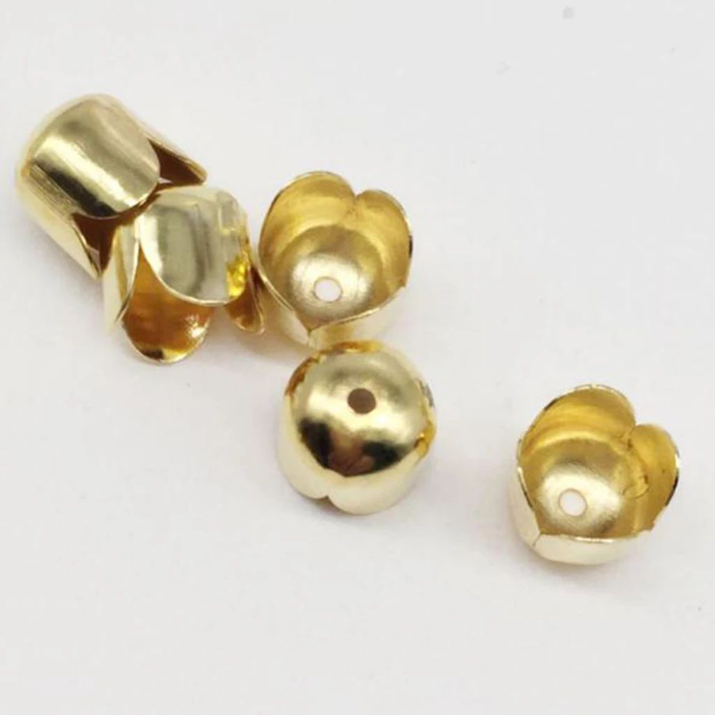 100 шт. кожаных наконечников для шнура колпачки кисточек чехлы самодельных