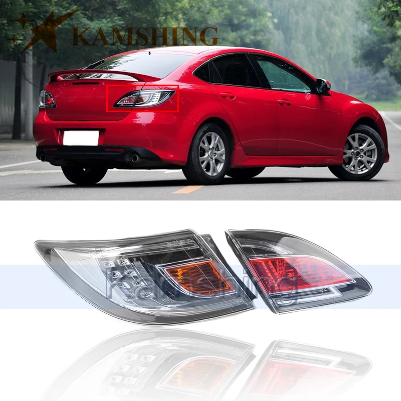 Задний фонарь CAPQX для Mazda 6 GH 2009 2012 стоп сигнал задний белый цвет 1 шт.|Фара авто в