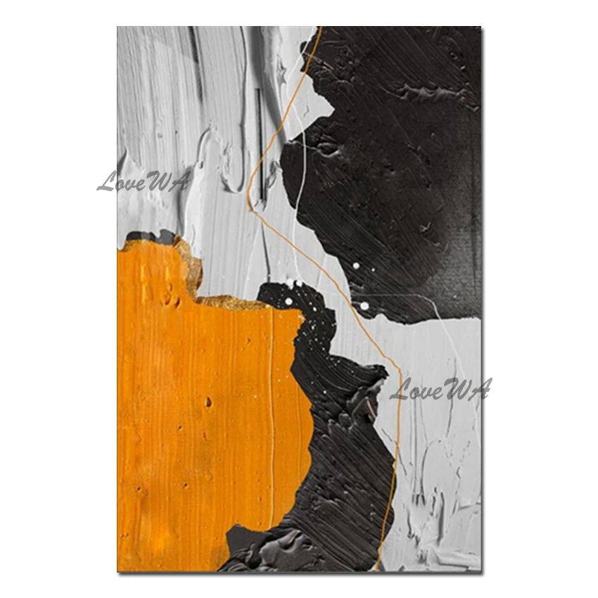 

New Design Heavy Texture Thick Acrylic Art Hand Painted 3D Oil Painting Wall Hanging Decorative Canvas Art For Living Room