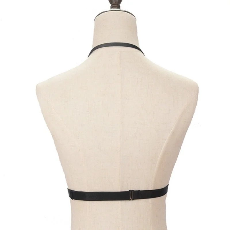 Сексуальный бюстгальтер для бондажа БДСМ фетиш с лямкой на шее плечевой ремень